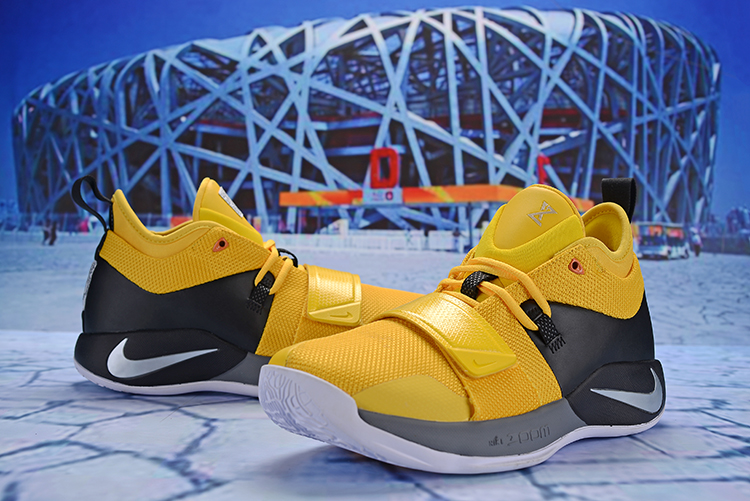New Men Nike PG 2.5 Yellow Black Grey Shoes